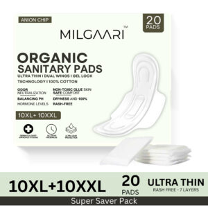 Organic Ultra Thin 100% Pure Cotton Pads 10XL+10XXL
