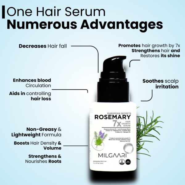 European Rosemary Hair Growth Serum Result Pack 90ml - Image 8