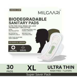 Organic Ultra Thin 100% Pure Cotton Pads 30XL