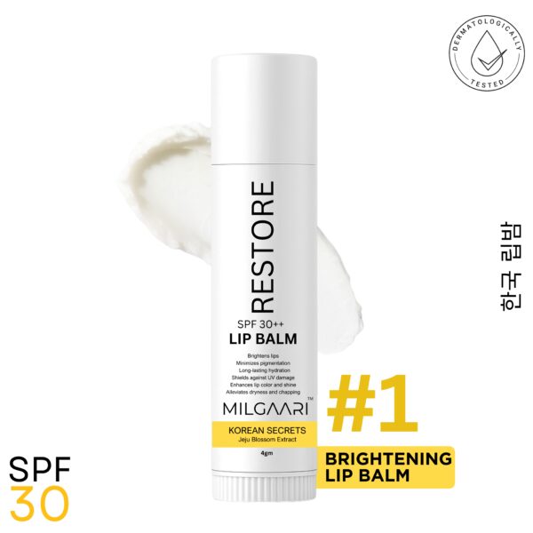 SPF 30++ Korean Brightening Lip Balm Chap Stick 4g