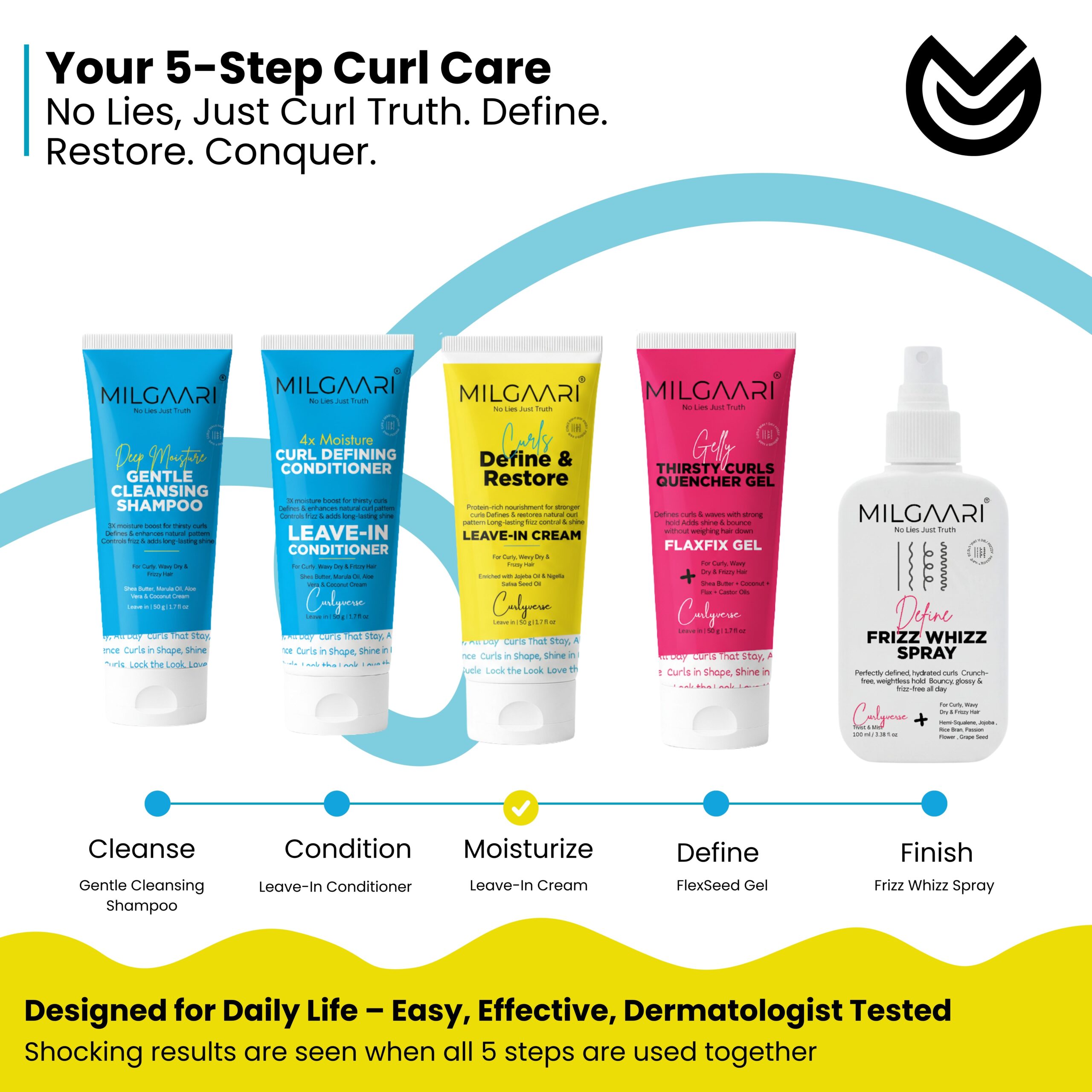 Curls Define & Restore Leave in Cream - Image 9