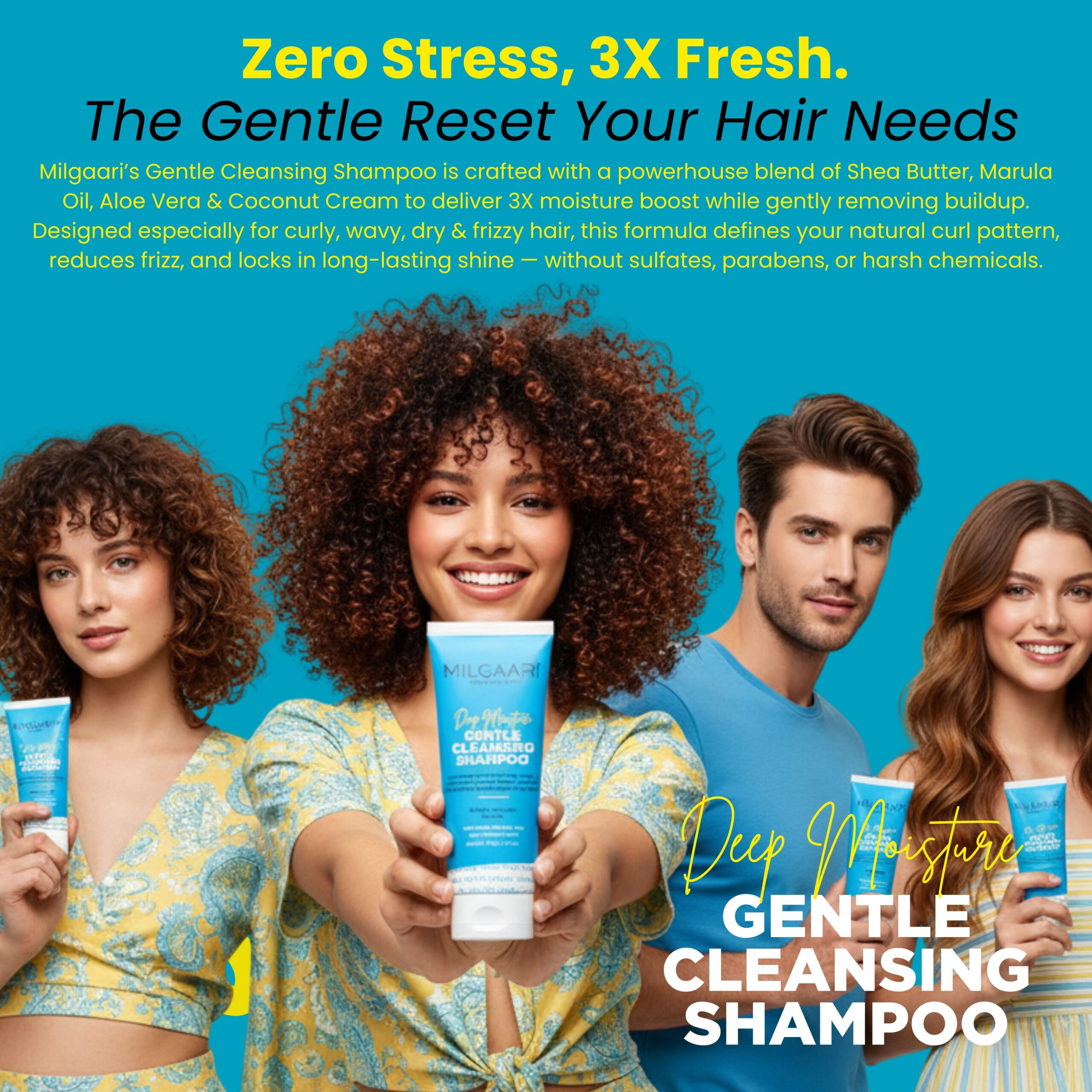 3x Moisture Gentle Cleansing Shampoo - Image 2