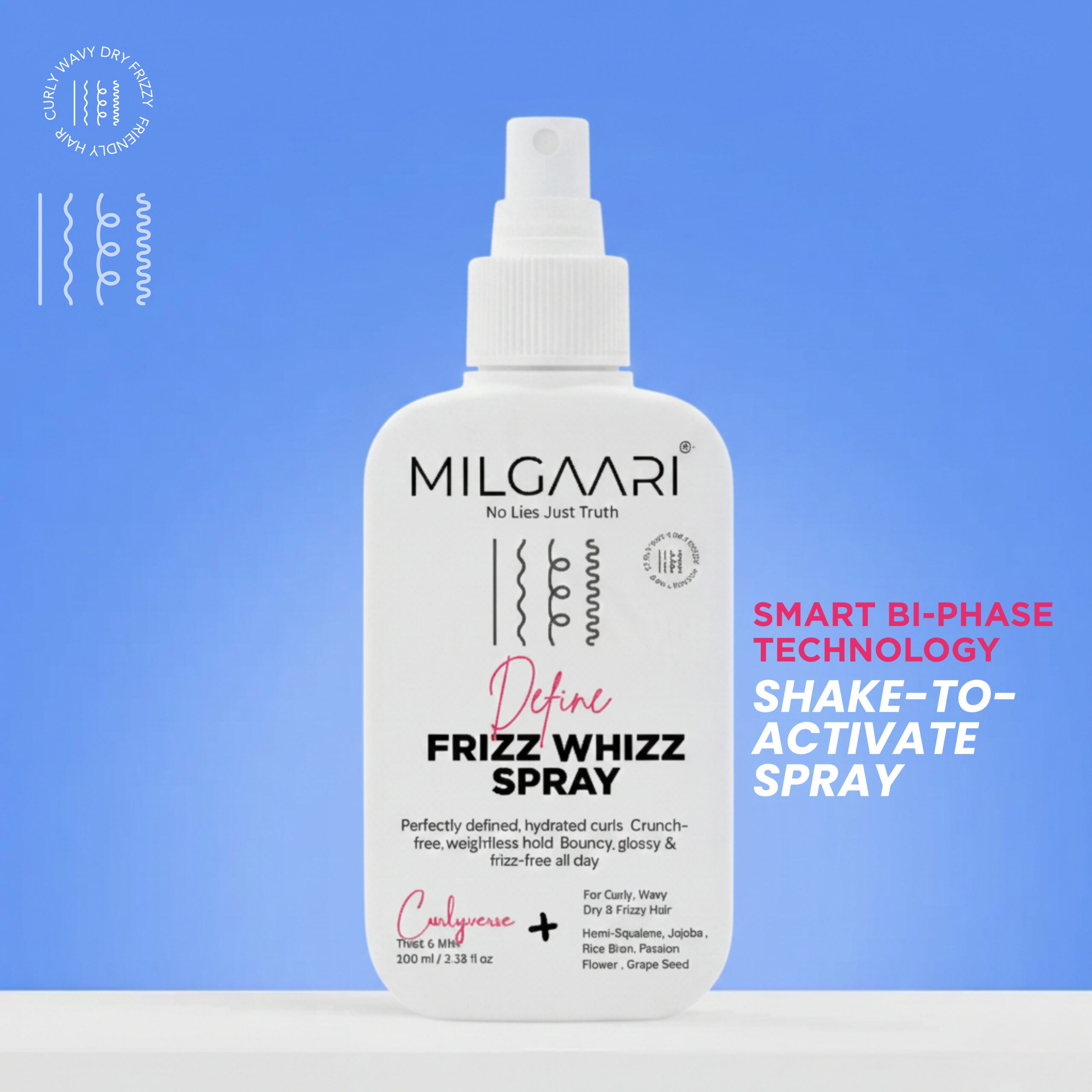 Frizz Whizz Spray For Bouncy Hair